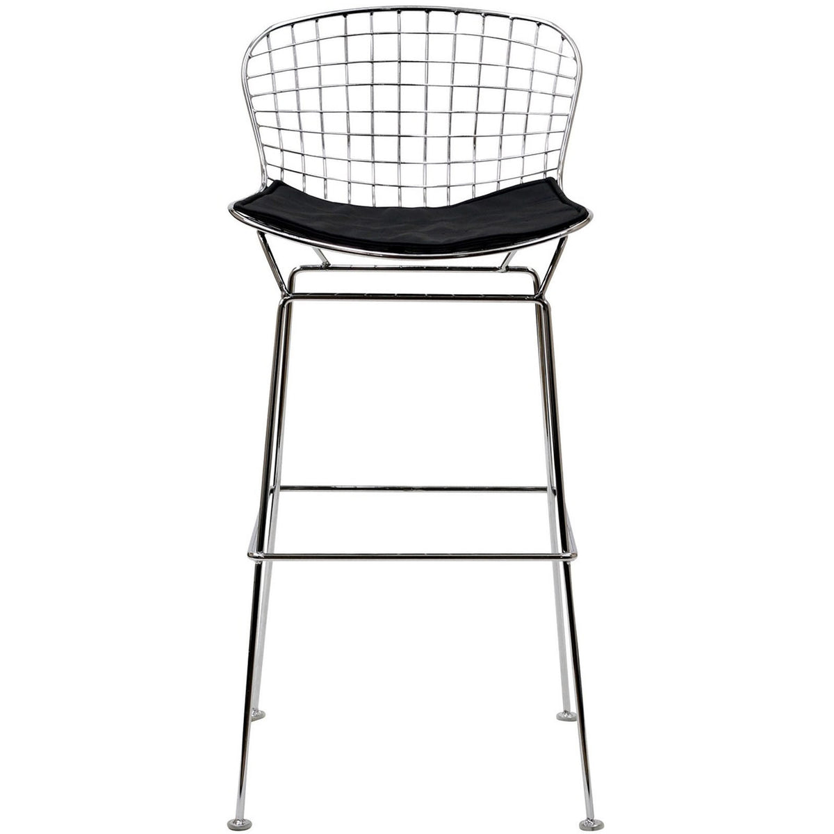 Cross Bar Stool Black