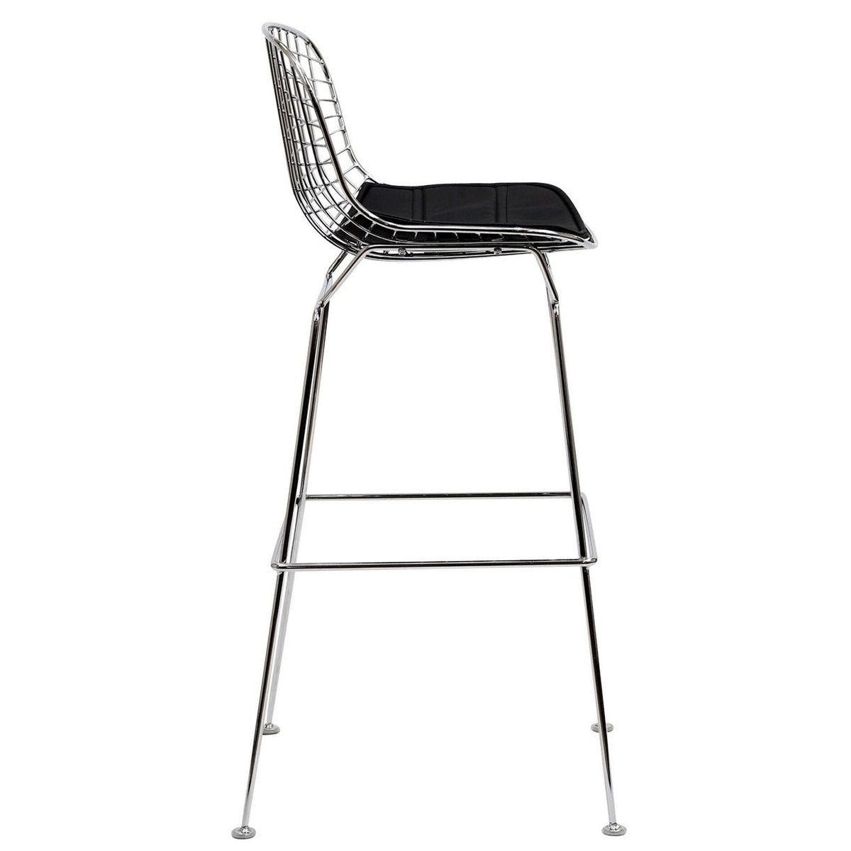 Cross Bar Stool Black