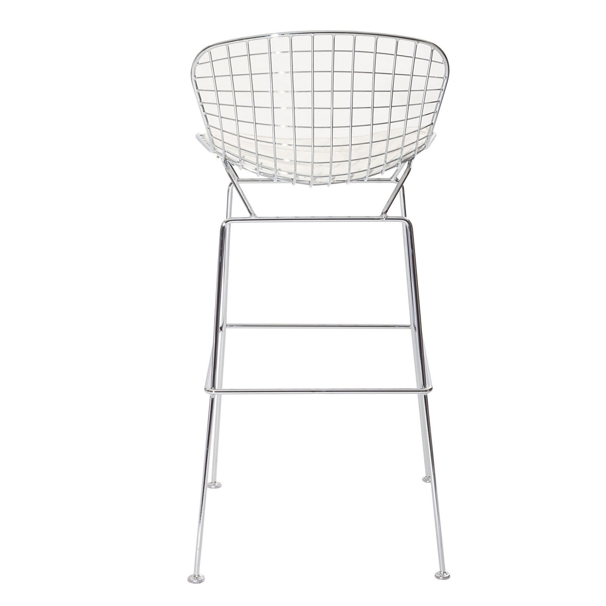 Cross Bar Stool White