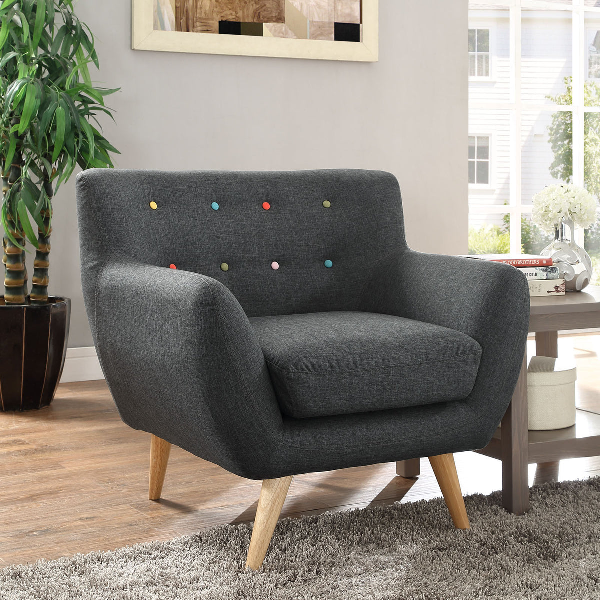 Gray armchairs discount for living room