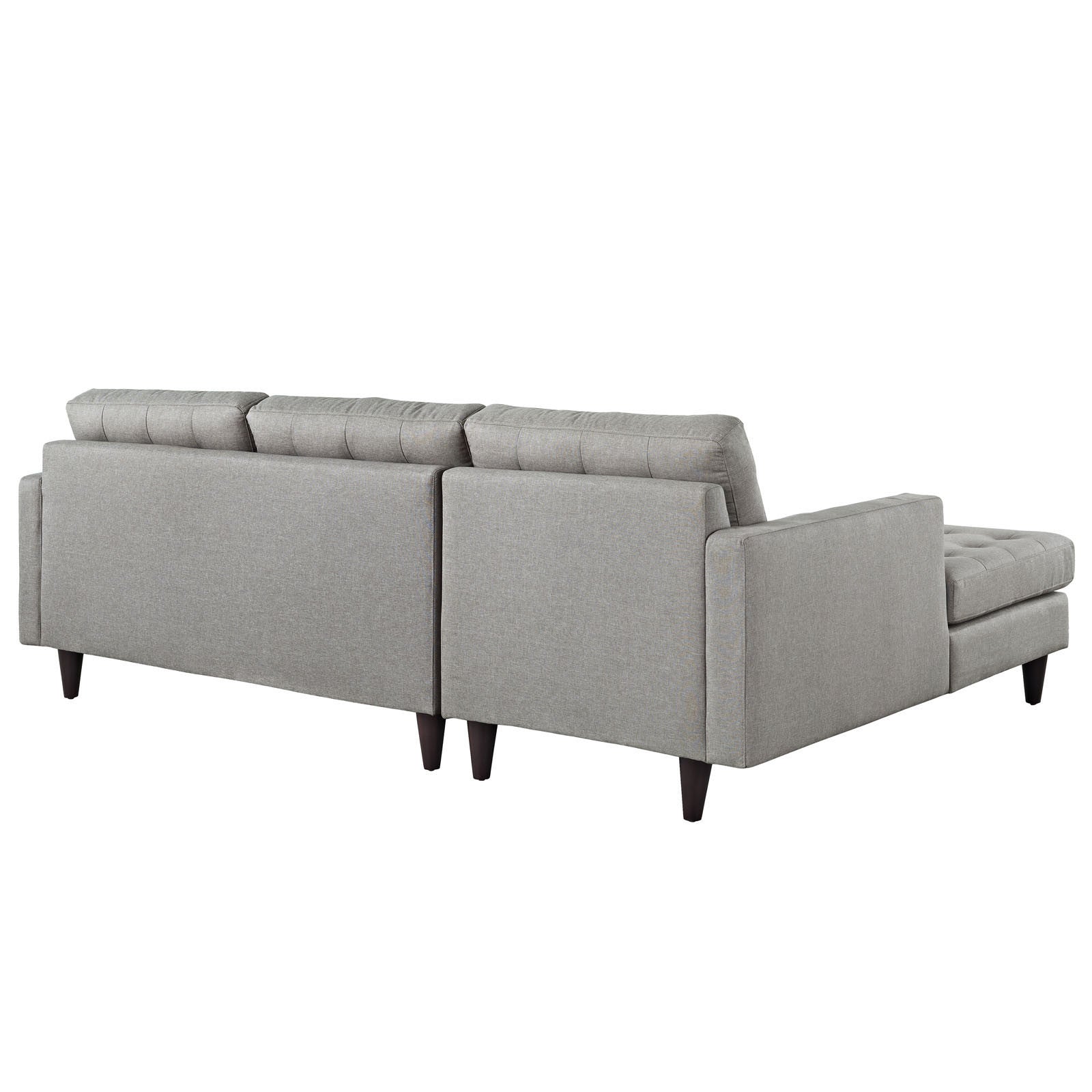 Era Upholstered Sectional Sofa Light Gray
