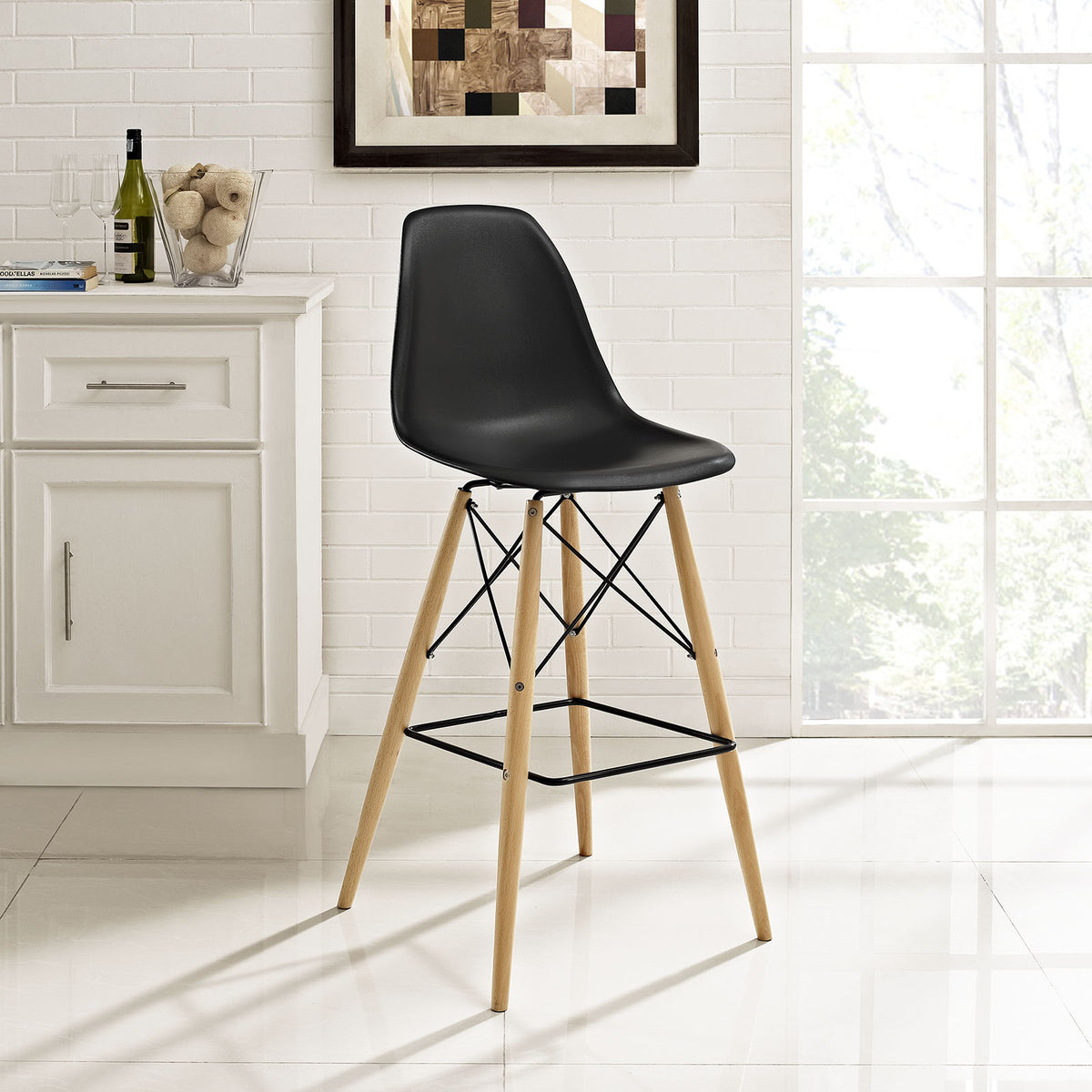 Peace Bar Stool Black