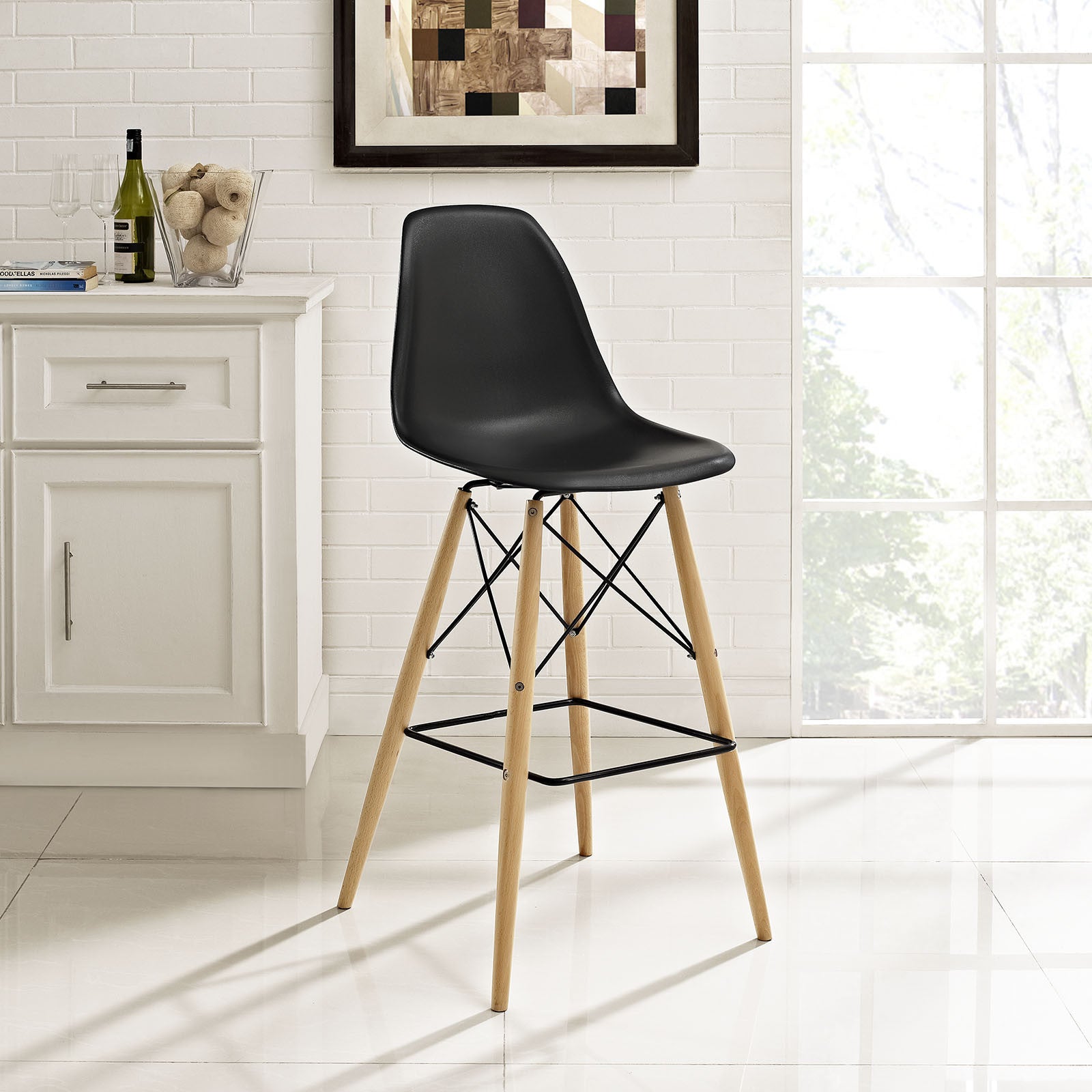 Peace Bar Stool Black