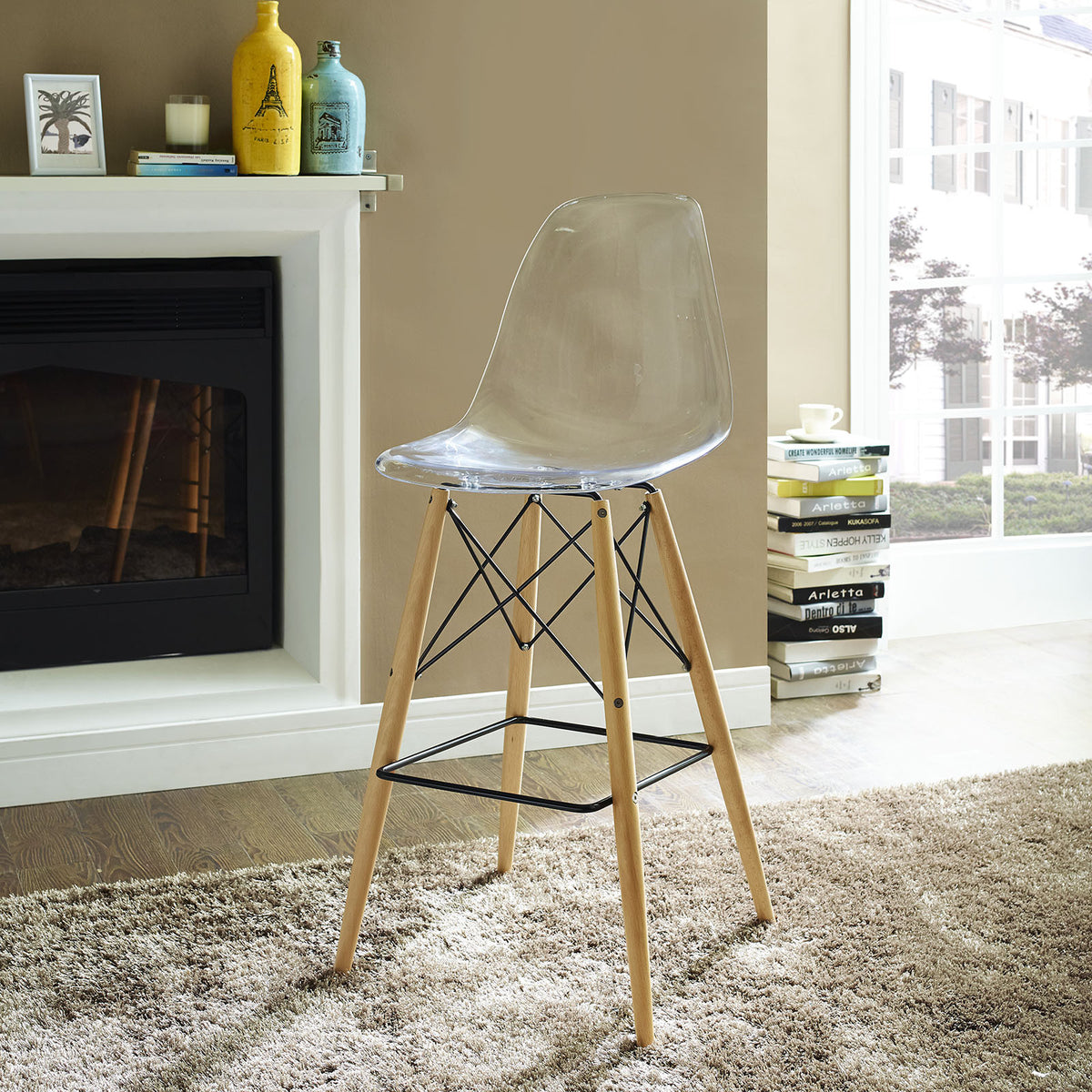 Peace Bar Stool Clear