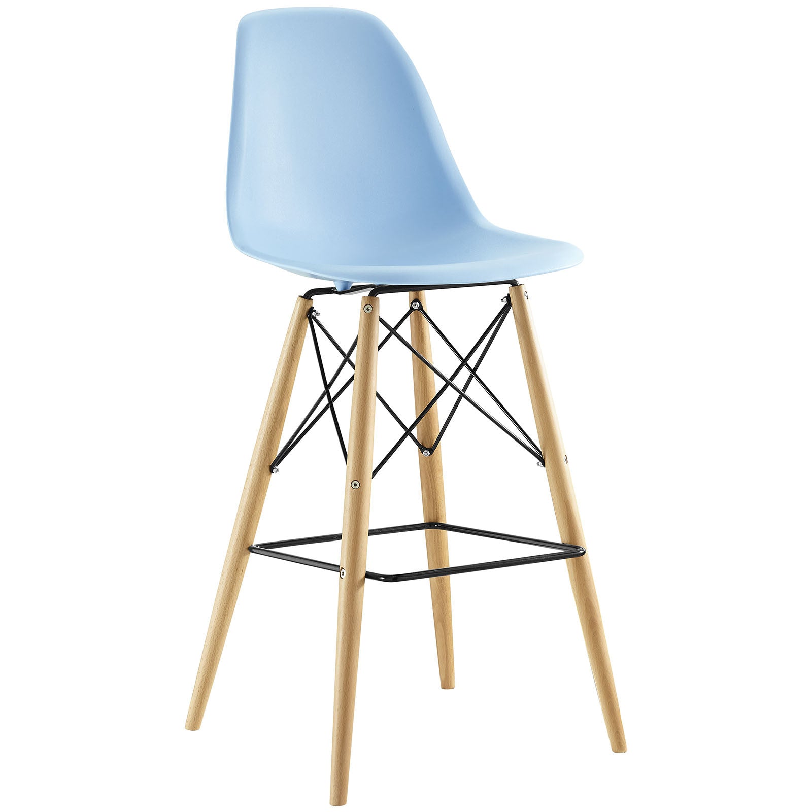 Peace Bar Stool Light Blue
