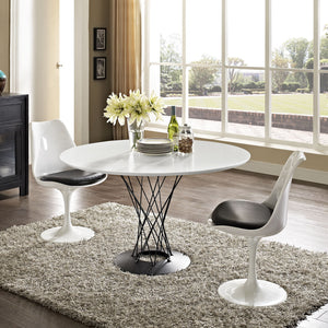 Cycle Stainless Steel Dining Table White