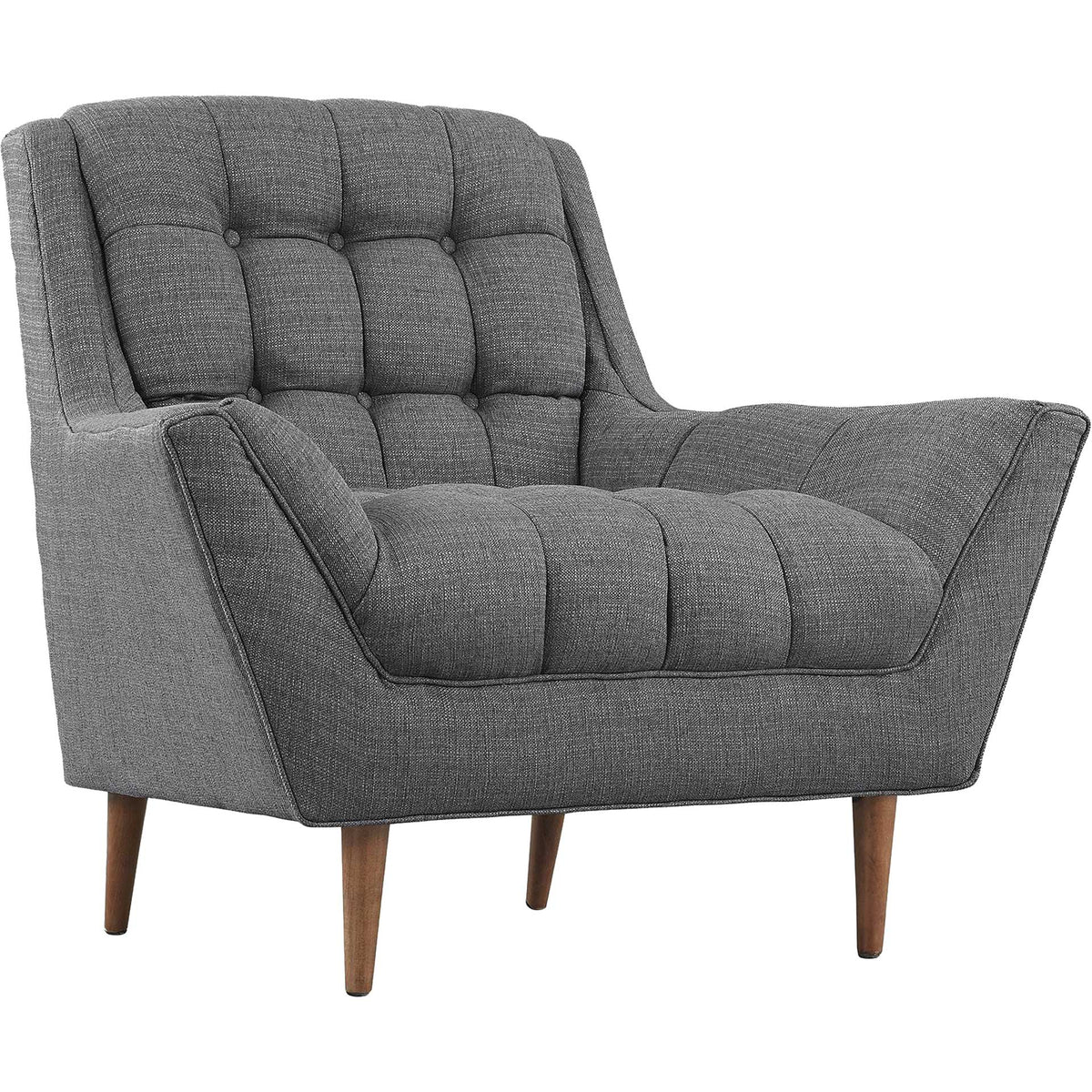 Reborn Fabric Armchair Gray