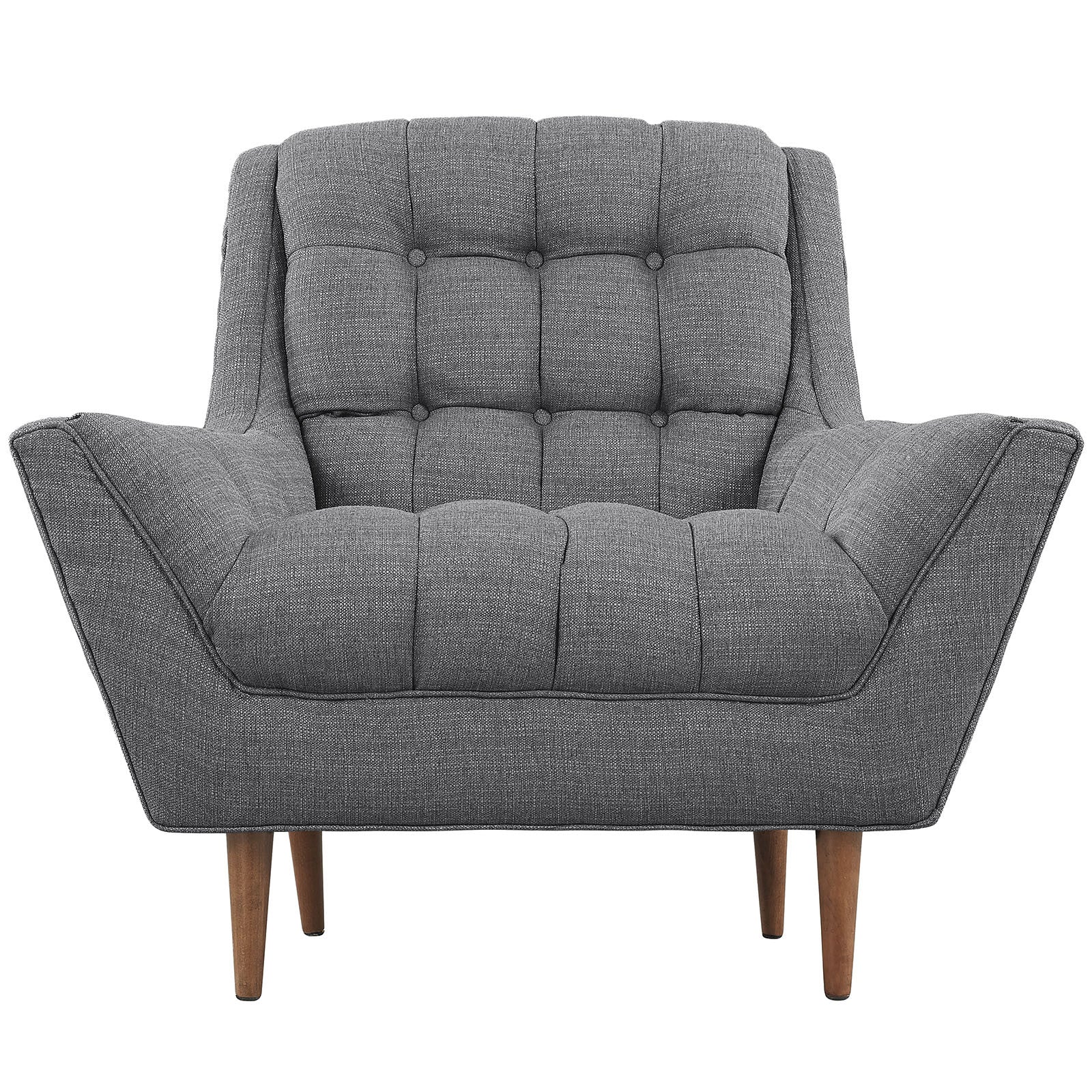 Reborn Fabric Armchair Gray