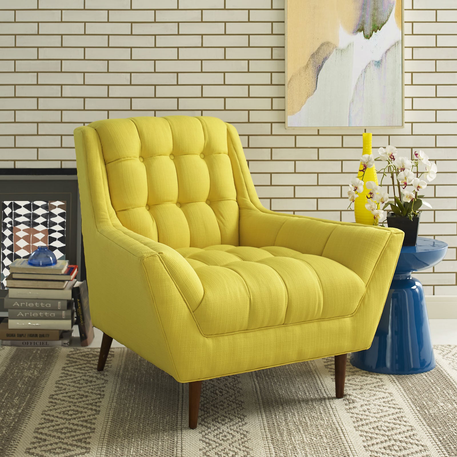 Reborn Fabric Armchair Sunny