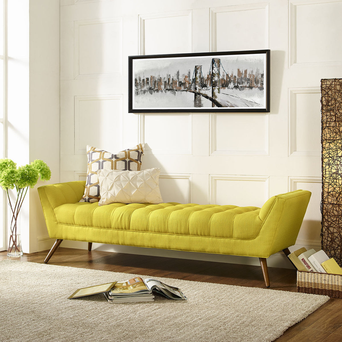 Reborn Fabric Bench Sunny