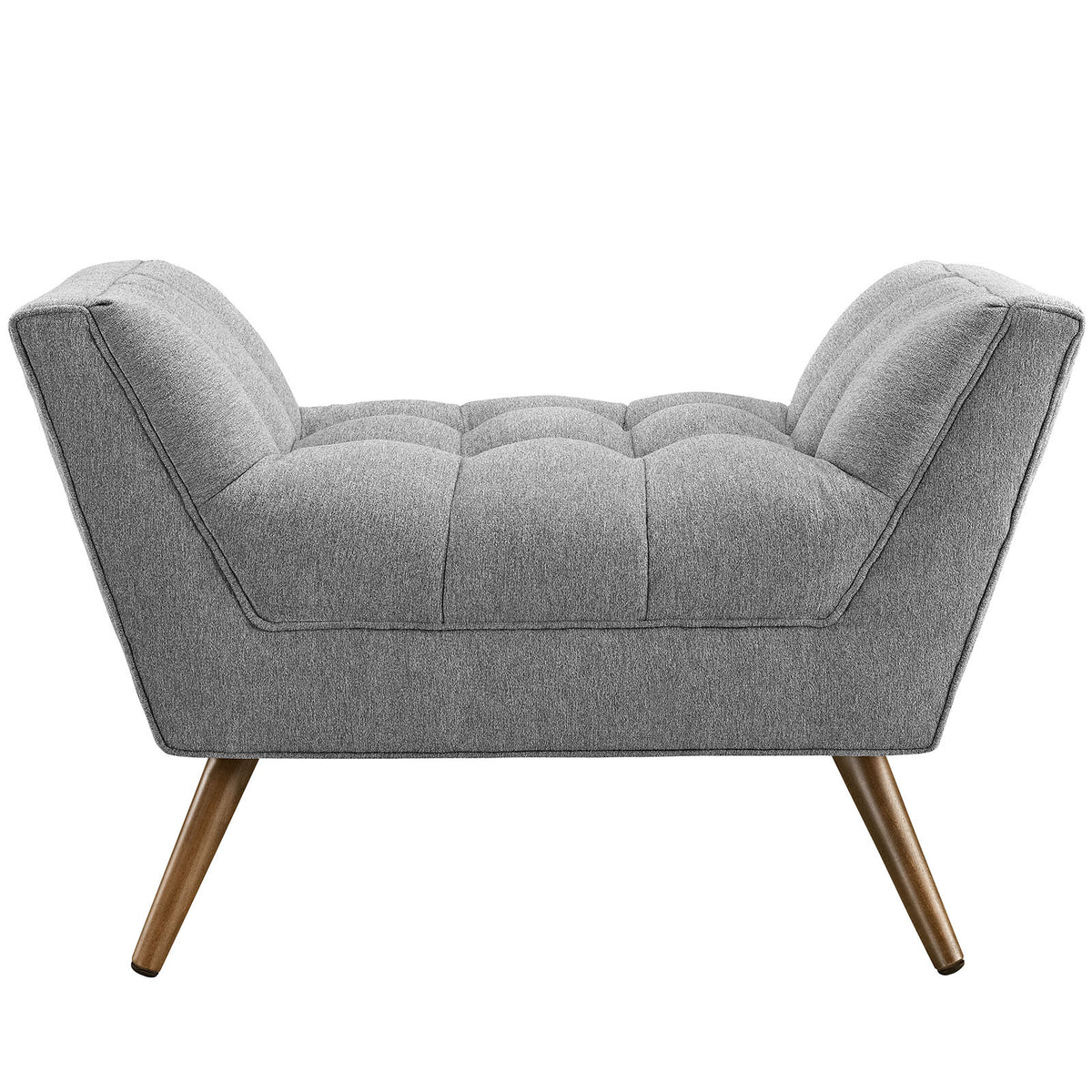 Reborn Fabric Short Ottoman Expectation Gray