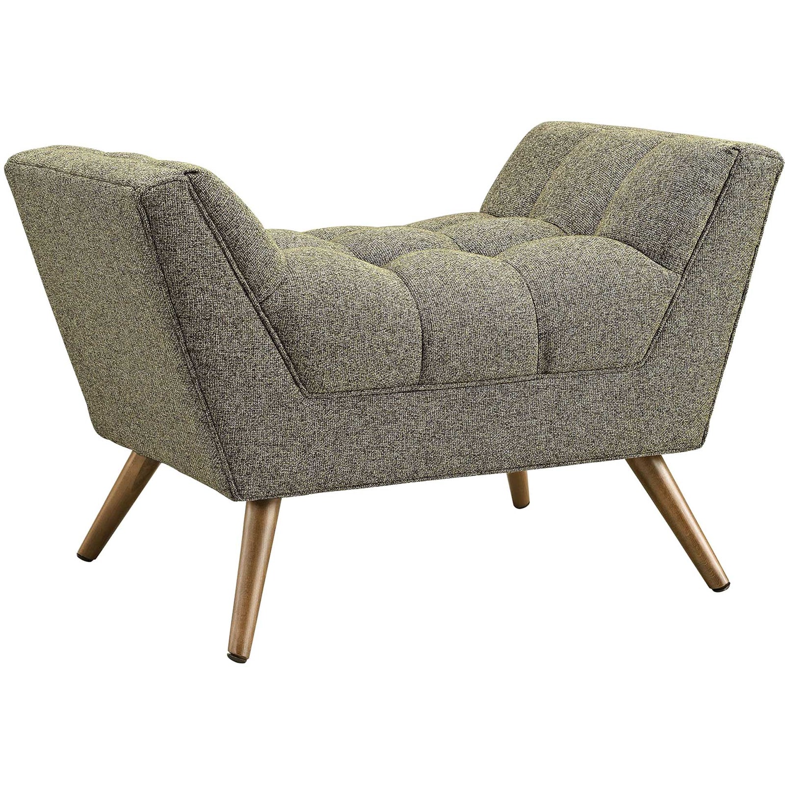 Reborn Fabric Short Ottoman Oatmeal