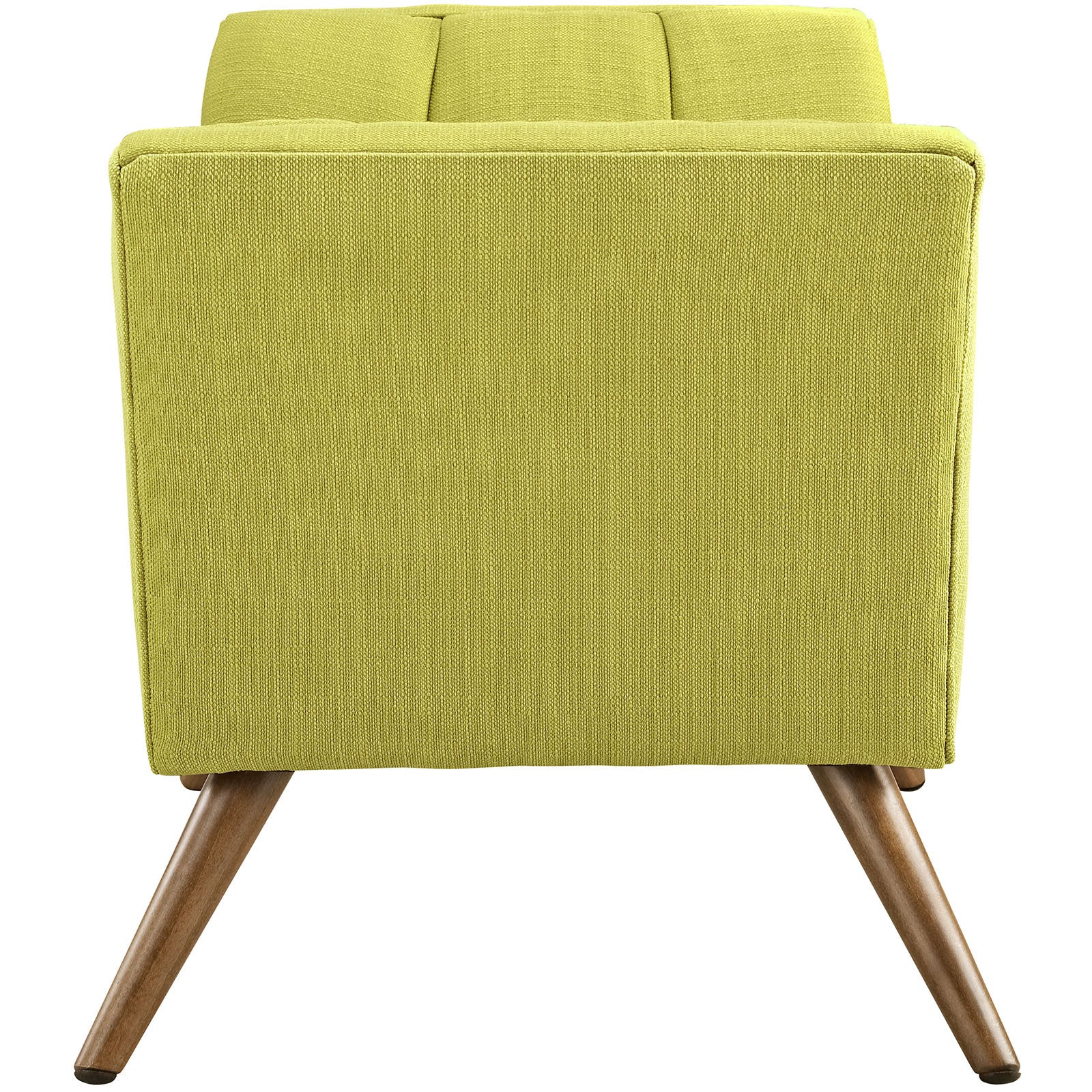 Reborn Fabric Short Ottoman Wheatgrass