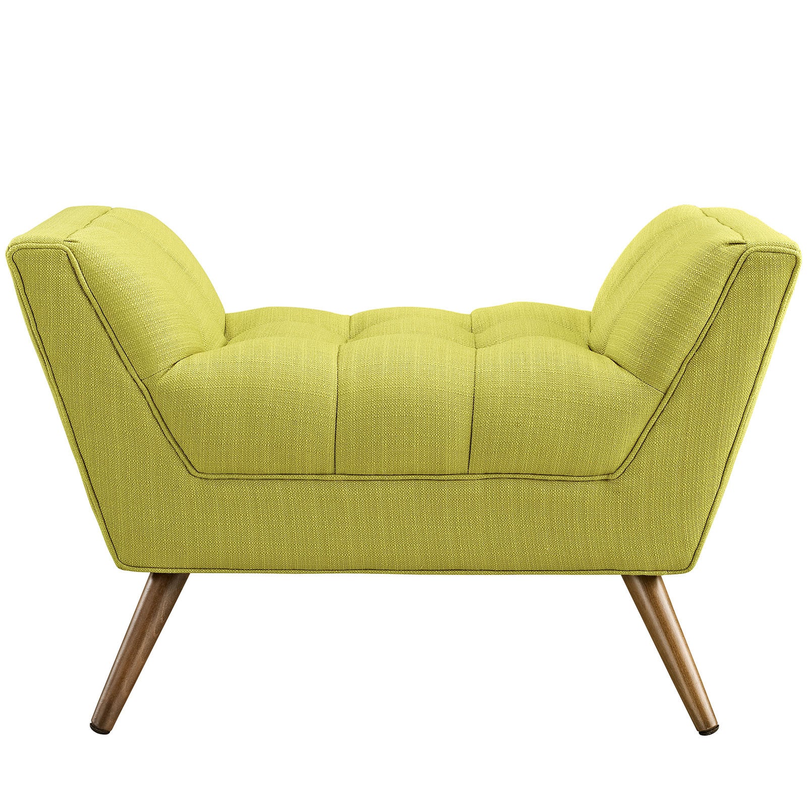 Reborn Fabric Short Ottoman Wheatgrass