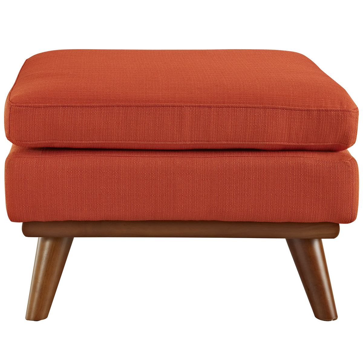 Emory Fabric Ottoman Atomic Red