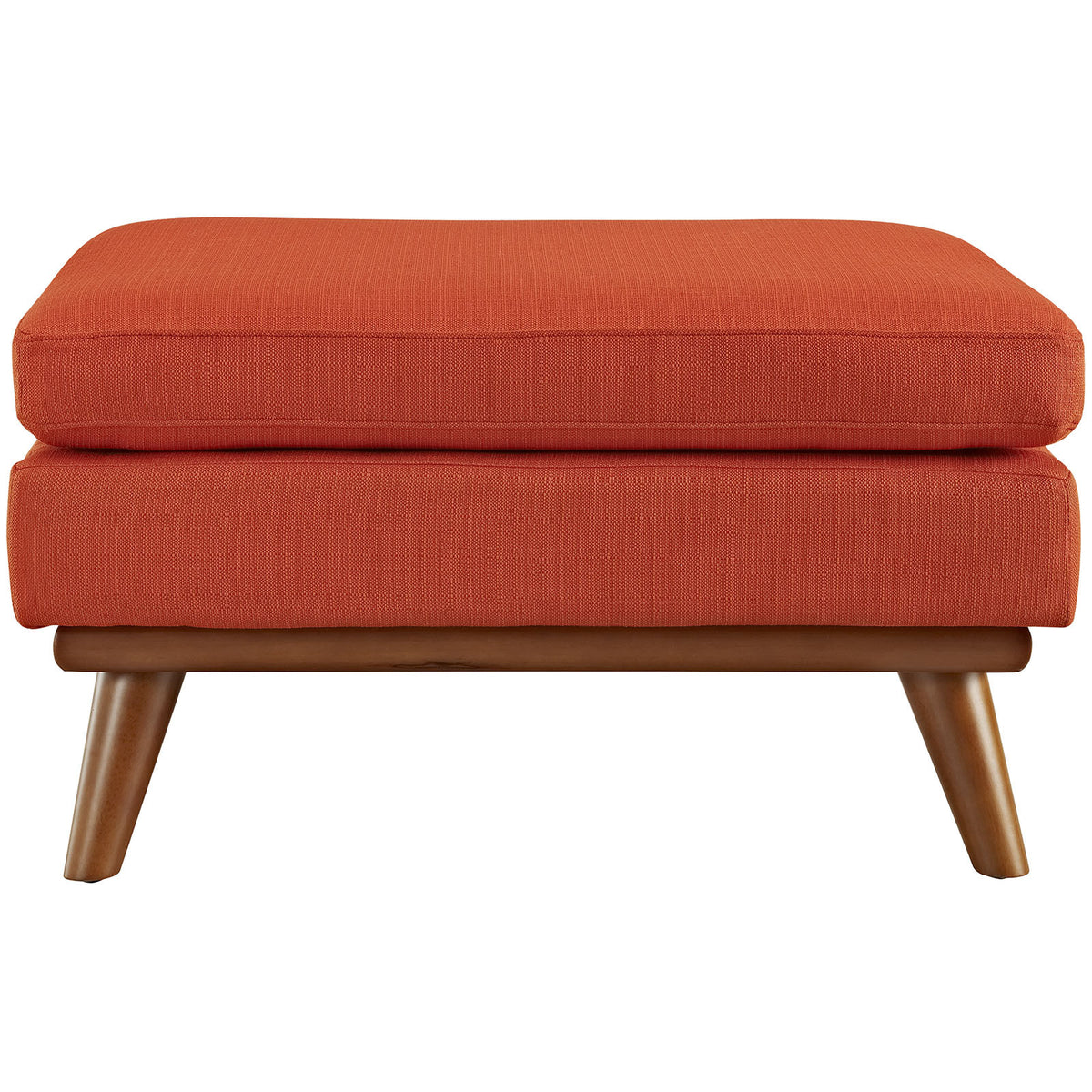 Emory Fabric Ottoman Atomic Red