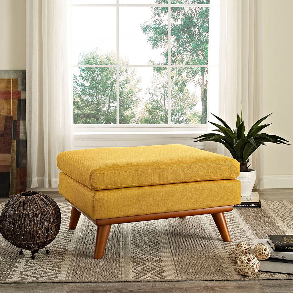 Emory Fabric Ottoman Citrus