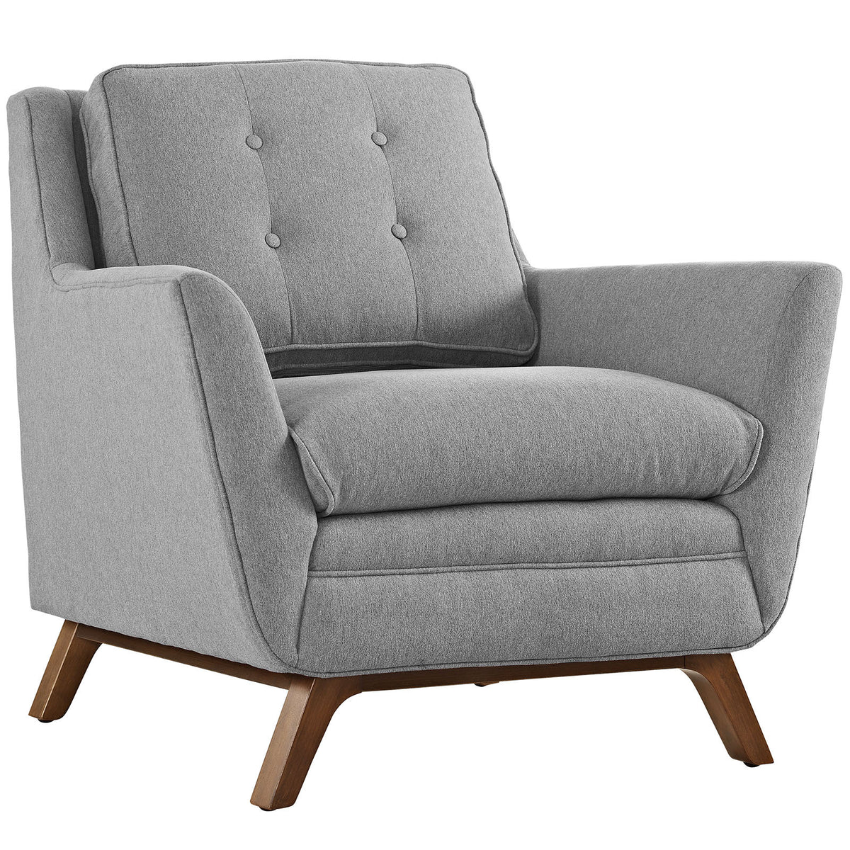Beowulf Fabric Armchair Expectation Gray