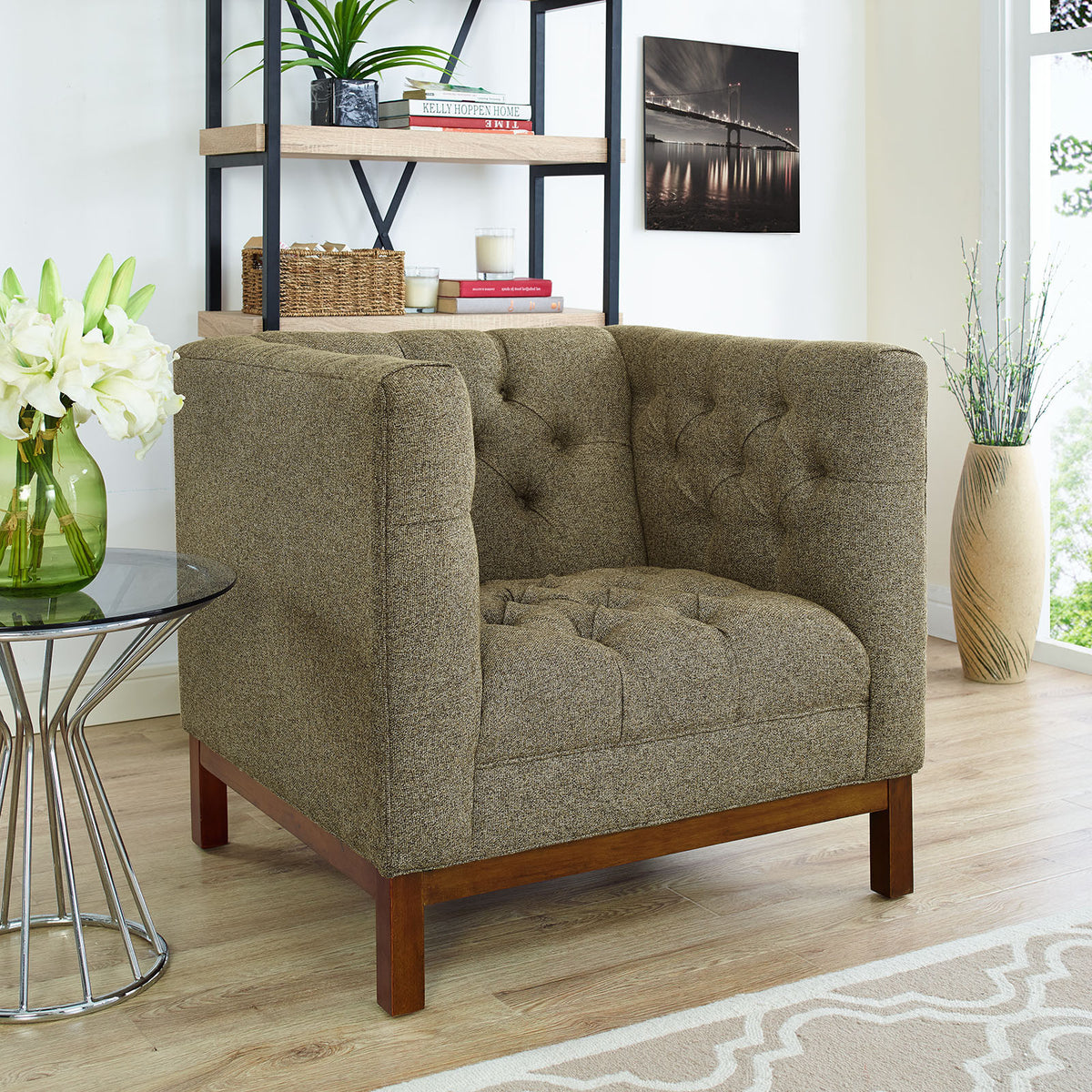Paramour Fabric Armchair Oatmeal