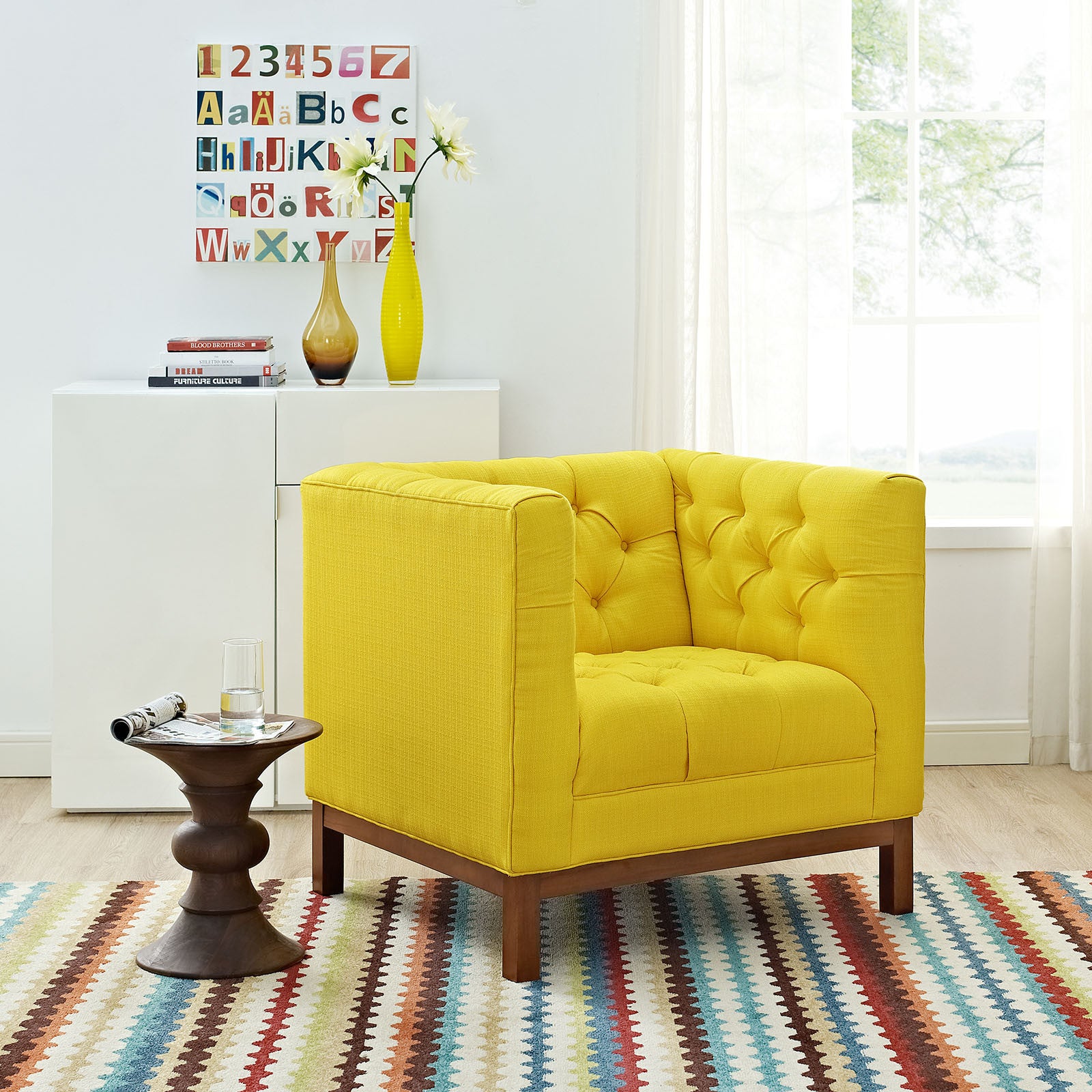 Paramour Fabric Armchair Sunny