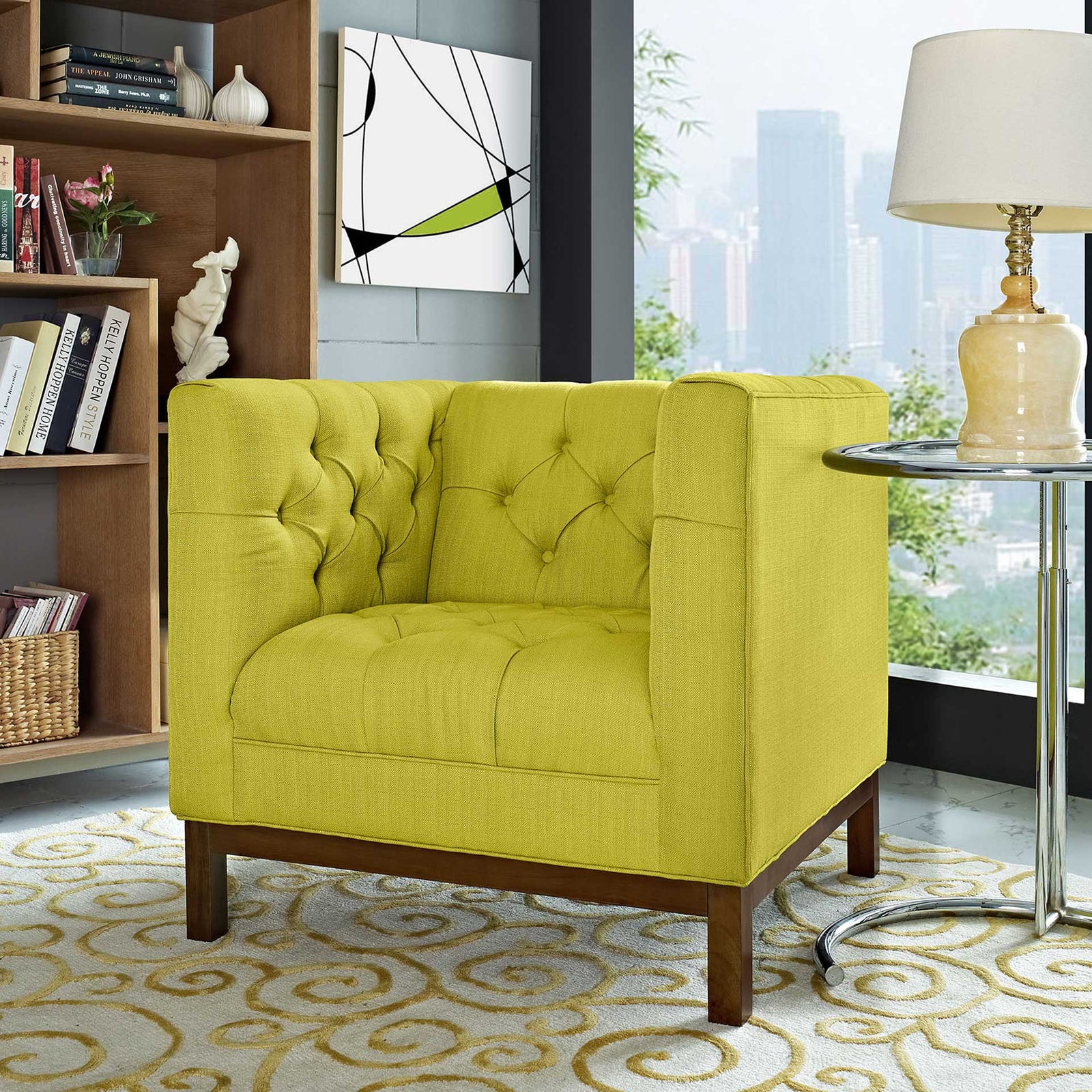 Paramour Fabric Armchair Wheatgrass