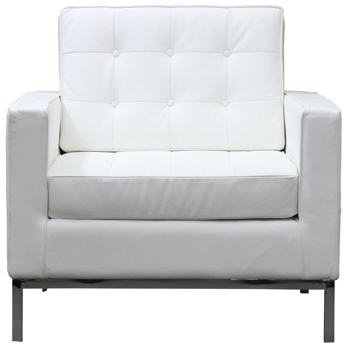 Lyte Leather Armchair White