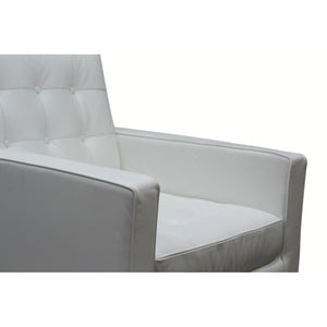 Lyte Leather Armchair White