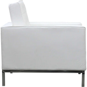 Lyte Leather Armchair White