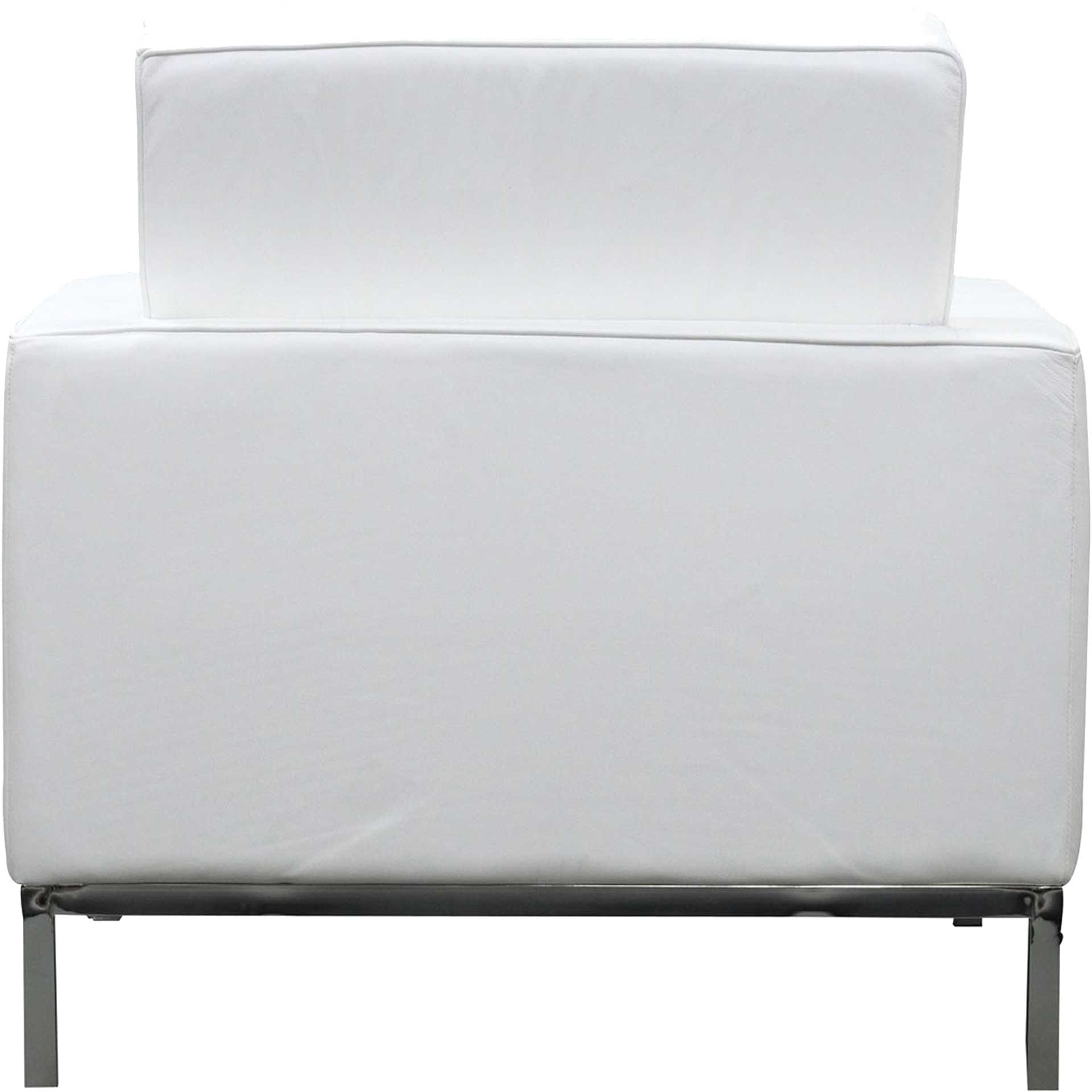 Lyte Leather Armchair White