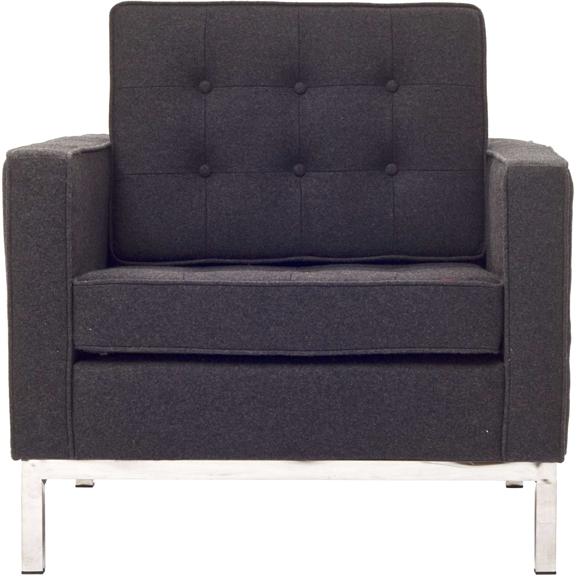 Lyte Wool Armchair Dark Gray