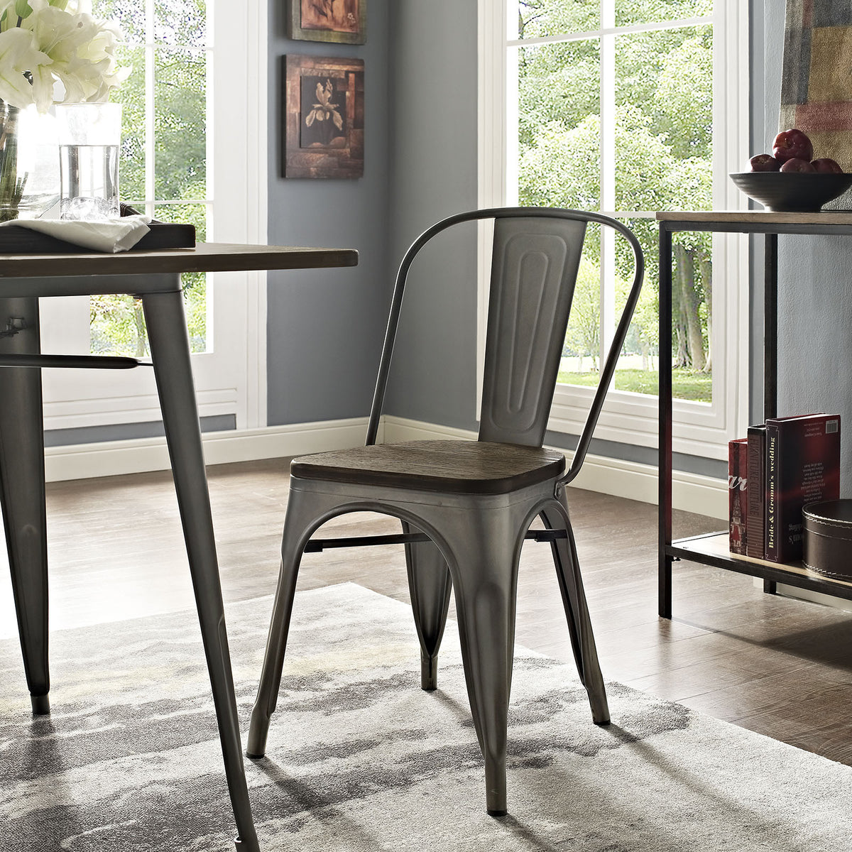 Panora Bamboo Side Chair Brown