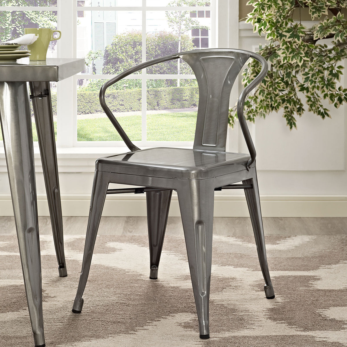 Panora Dining Chair Gunmetal