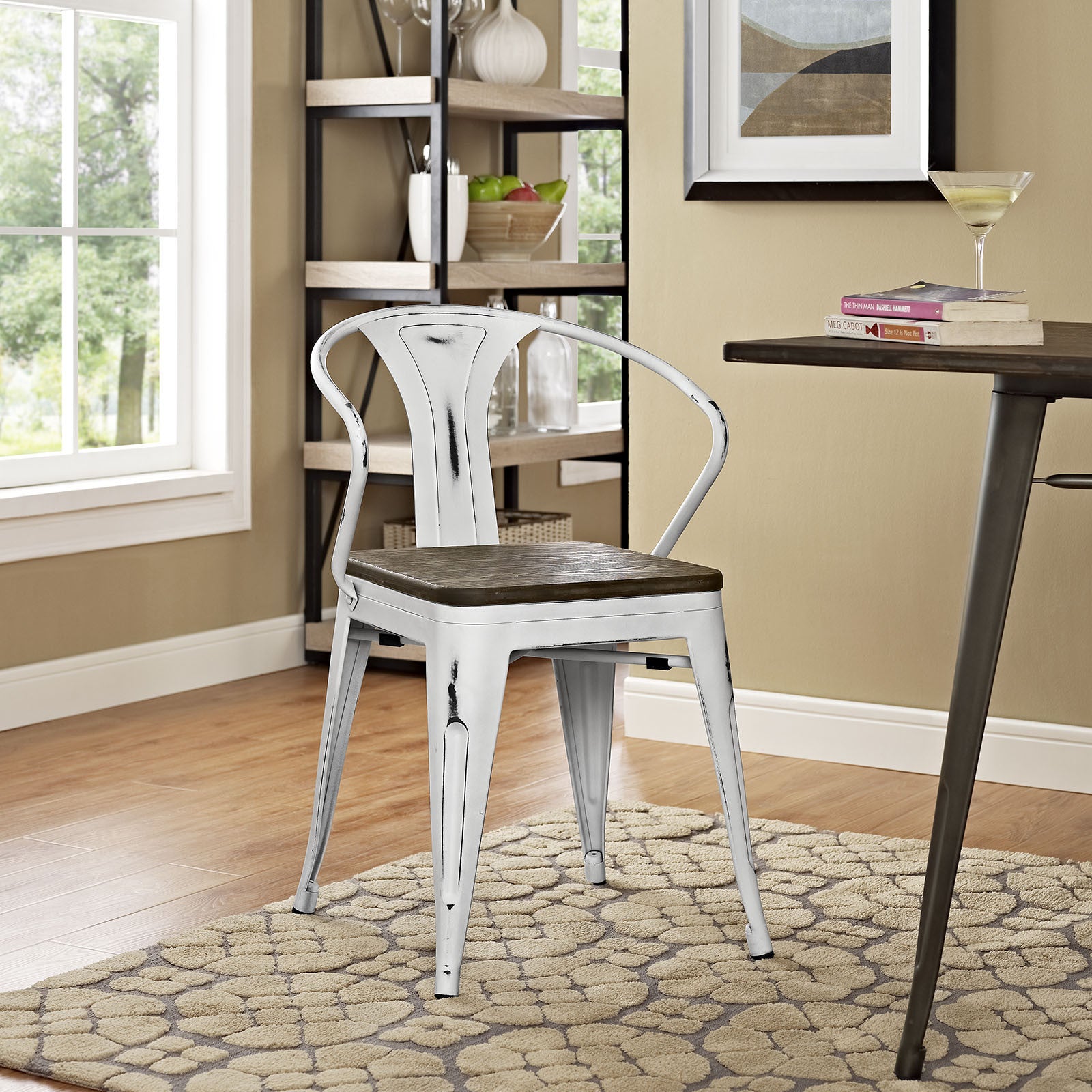 Panora Bamboo Dining Chair White