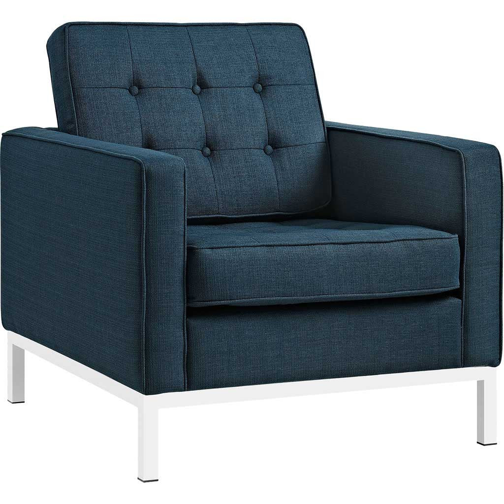 Lyte Fabric Armchair Azure