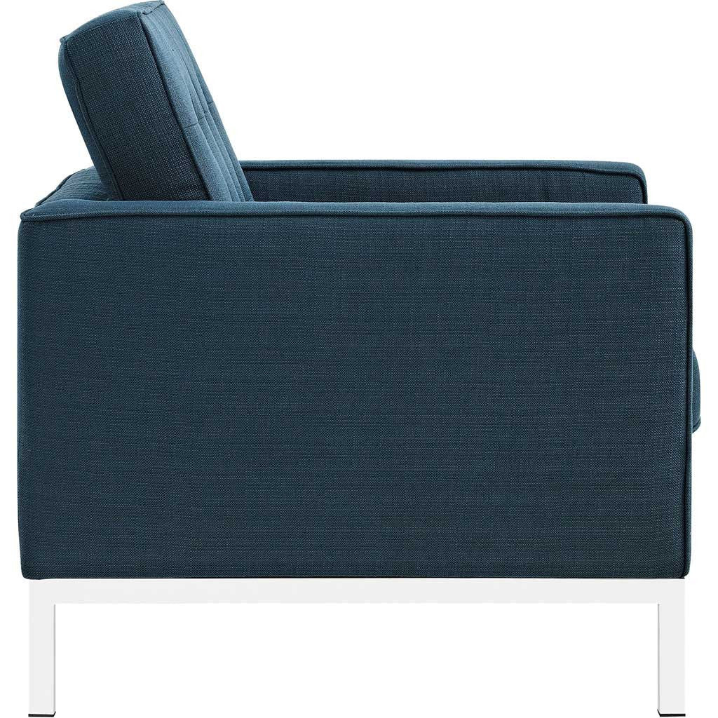 Lyte Fabric Armchair Azure