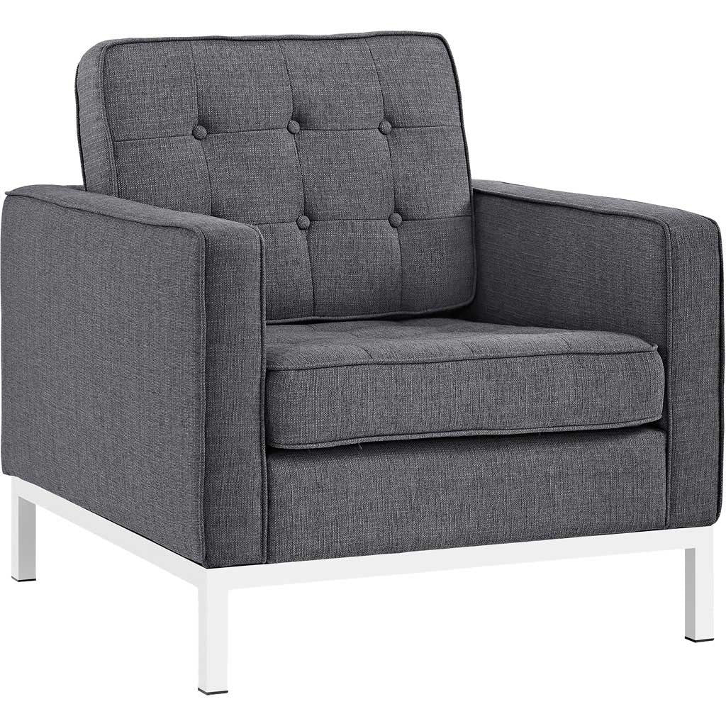 Lyte Fabric Armchair Gray