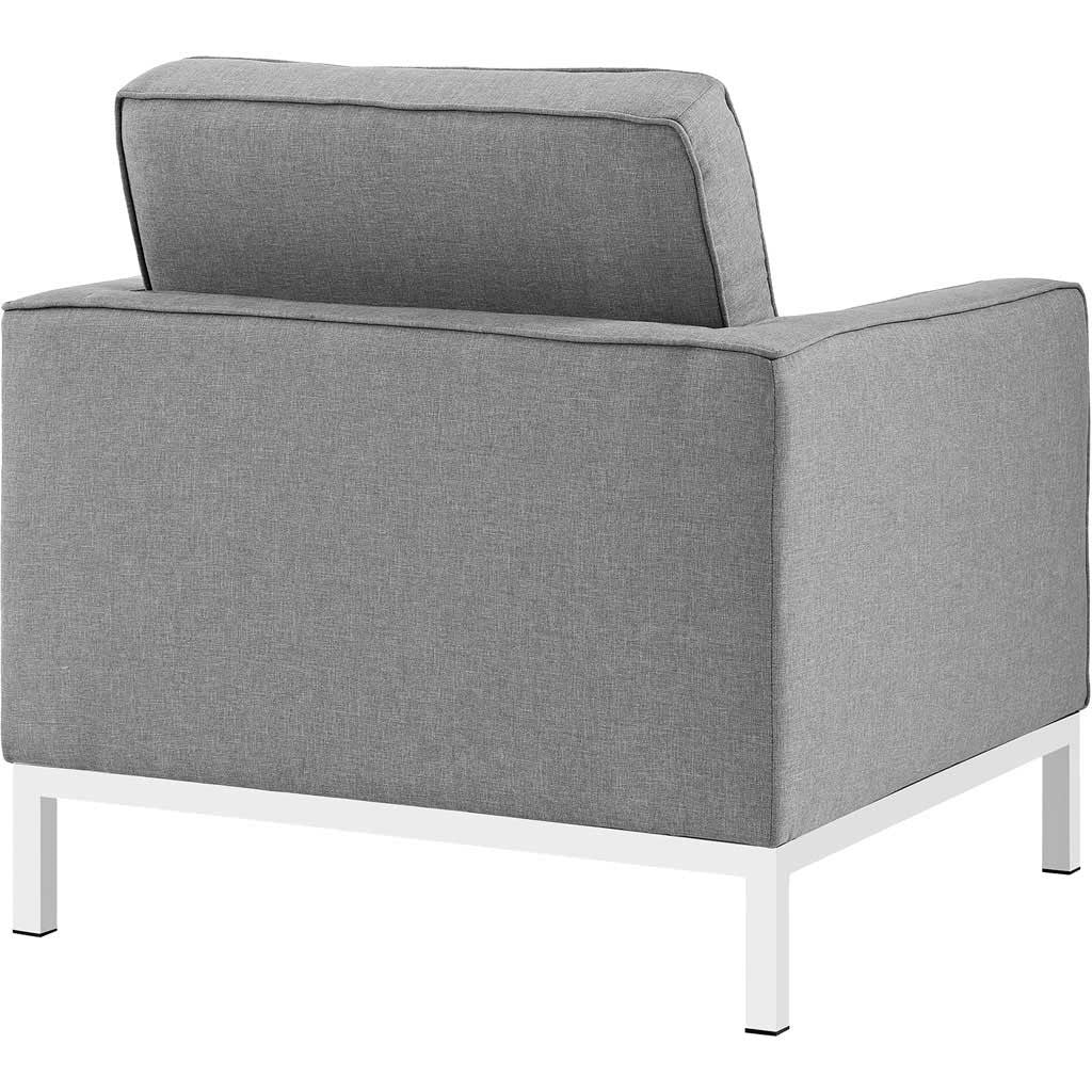 Lyte Fabric Armchair Light Gray