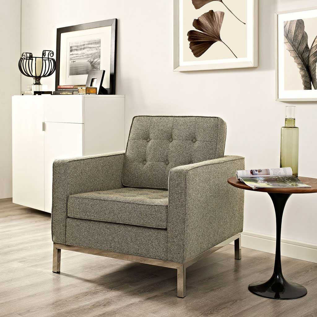 Lyte Fabric Armchair Oatmeal