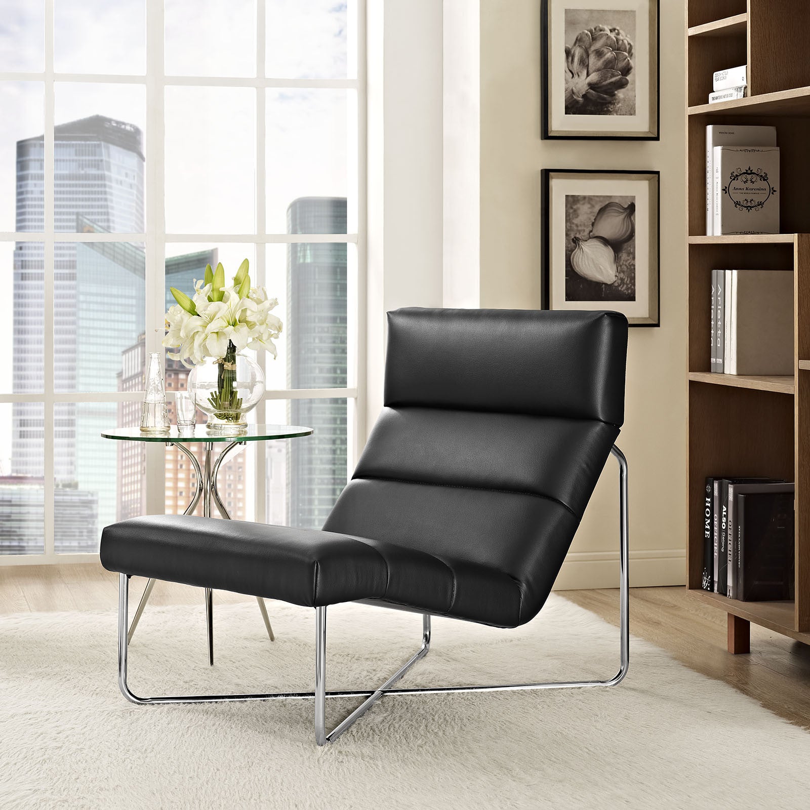 Rectify Lounge Chair Black