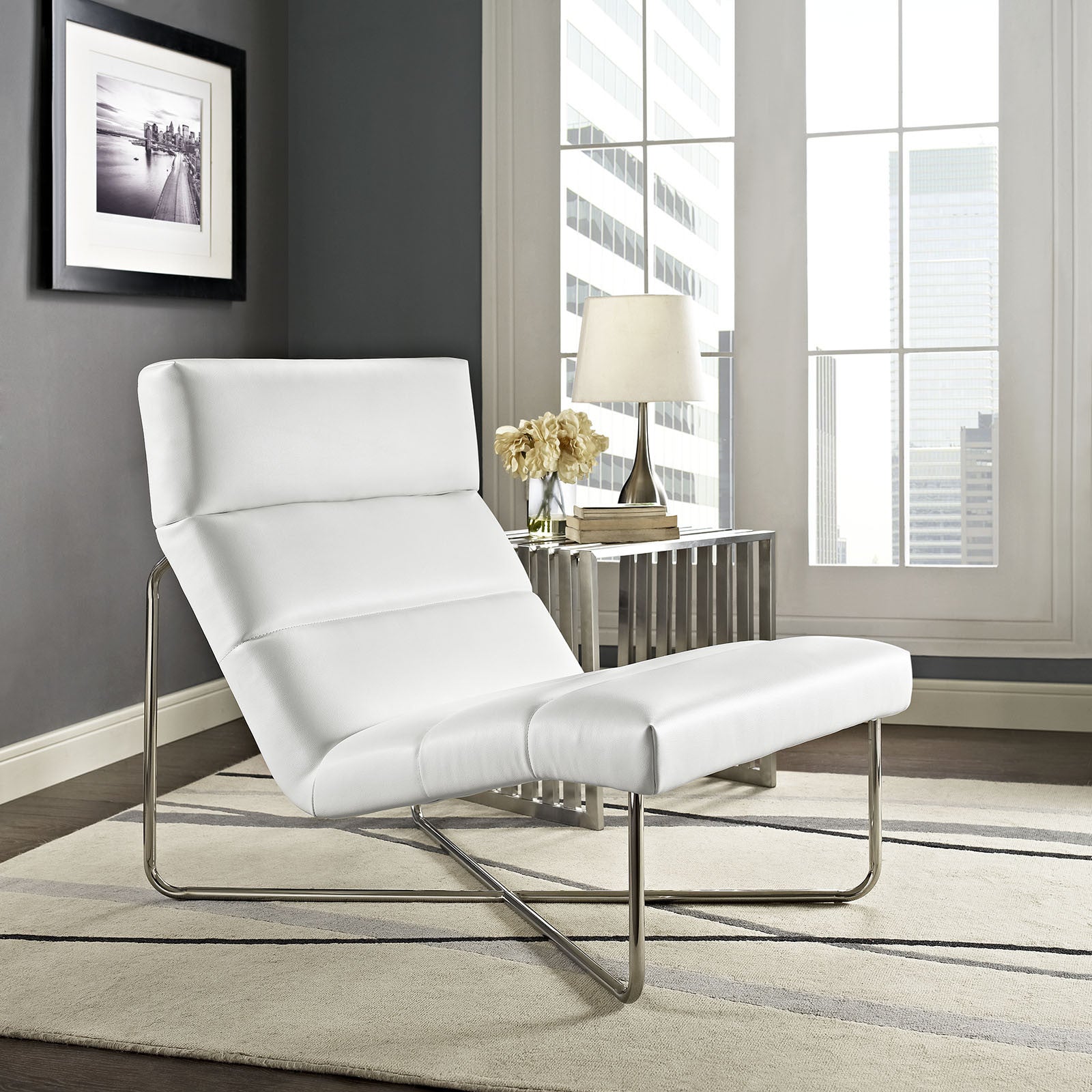 Rectify Lounge Chair White