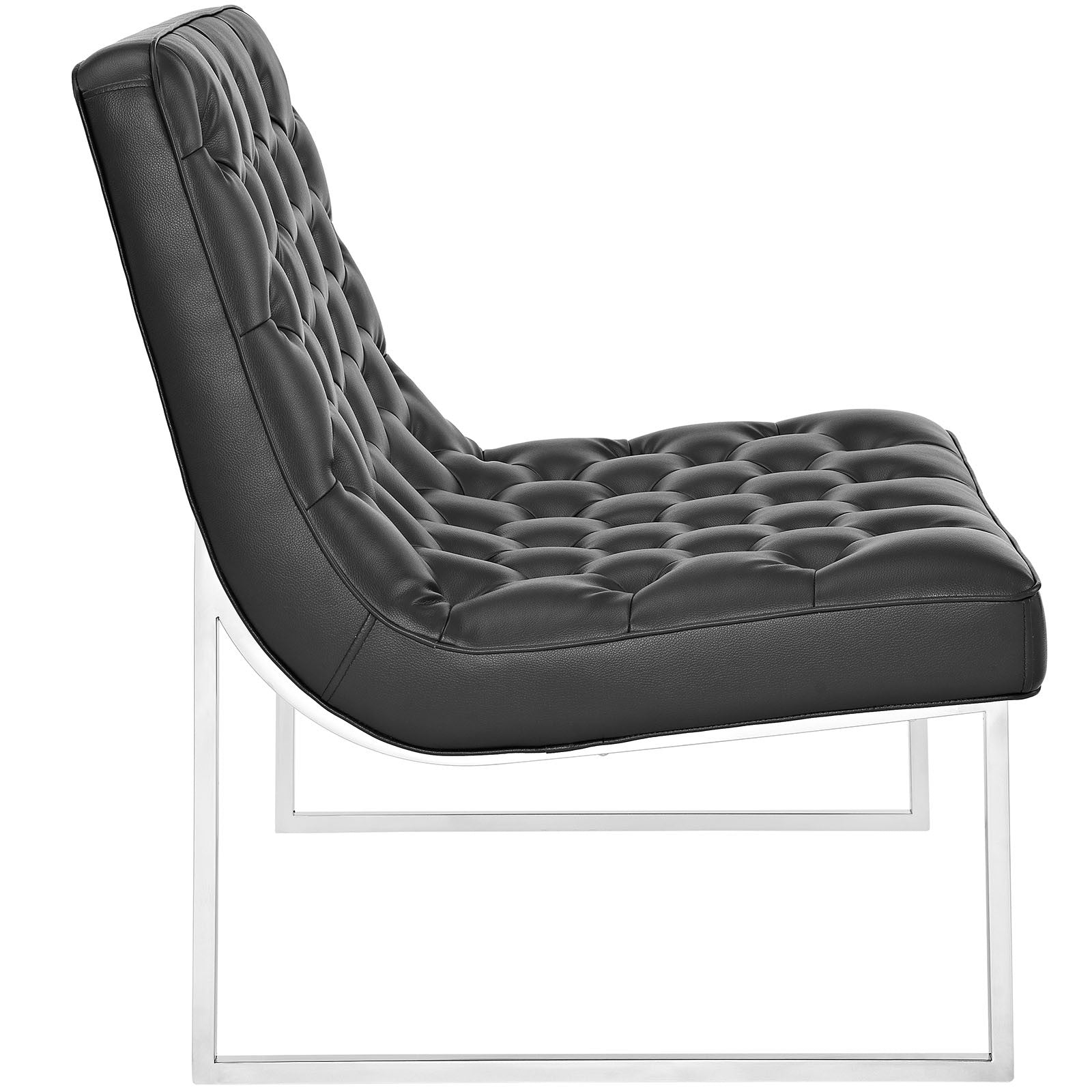 Indiana Memory Foam Lounge Chair Black