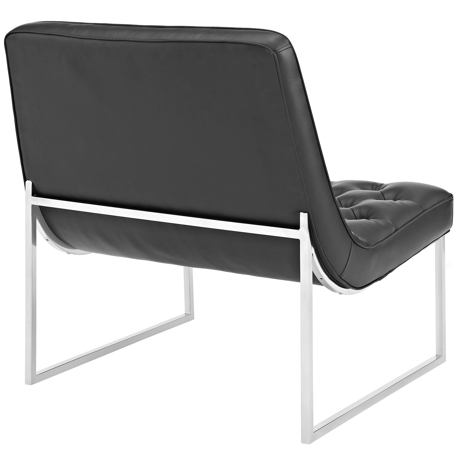 Indiana Memory Foam Lounge Chair Black