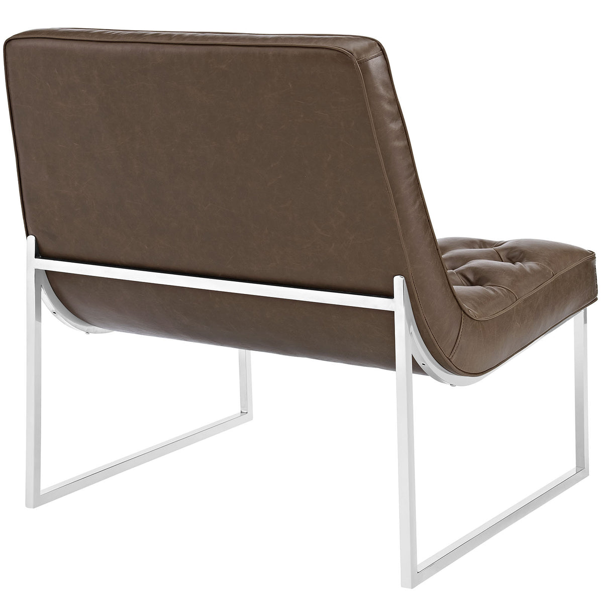 Indiana Memory Foam Lounge Chair Brown