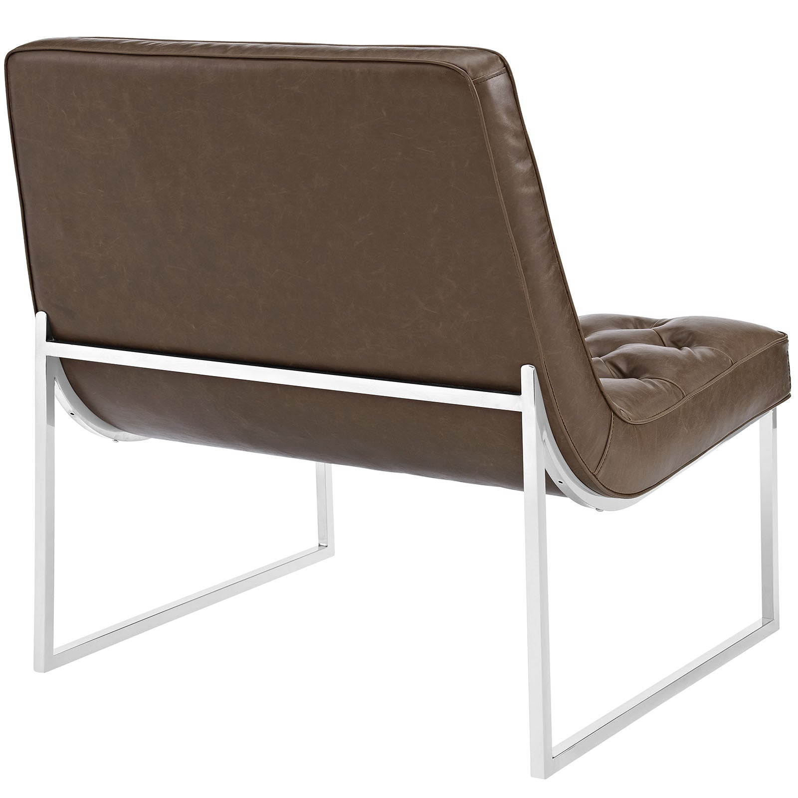 Indiana Memory Foam Lounge Chair Brown