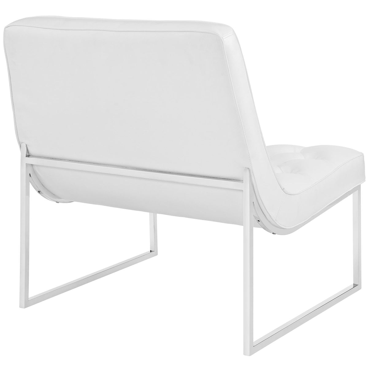 Indiana Memory Foam Lounge Chair White