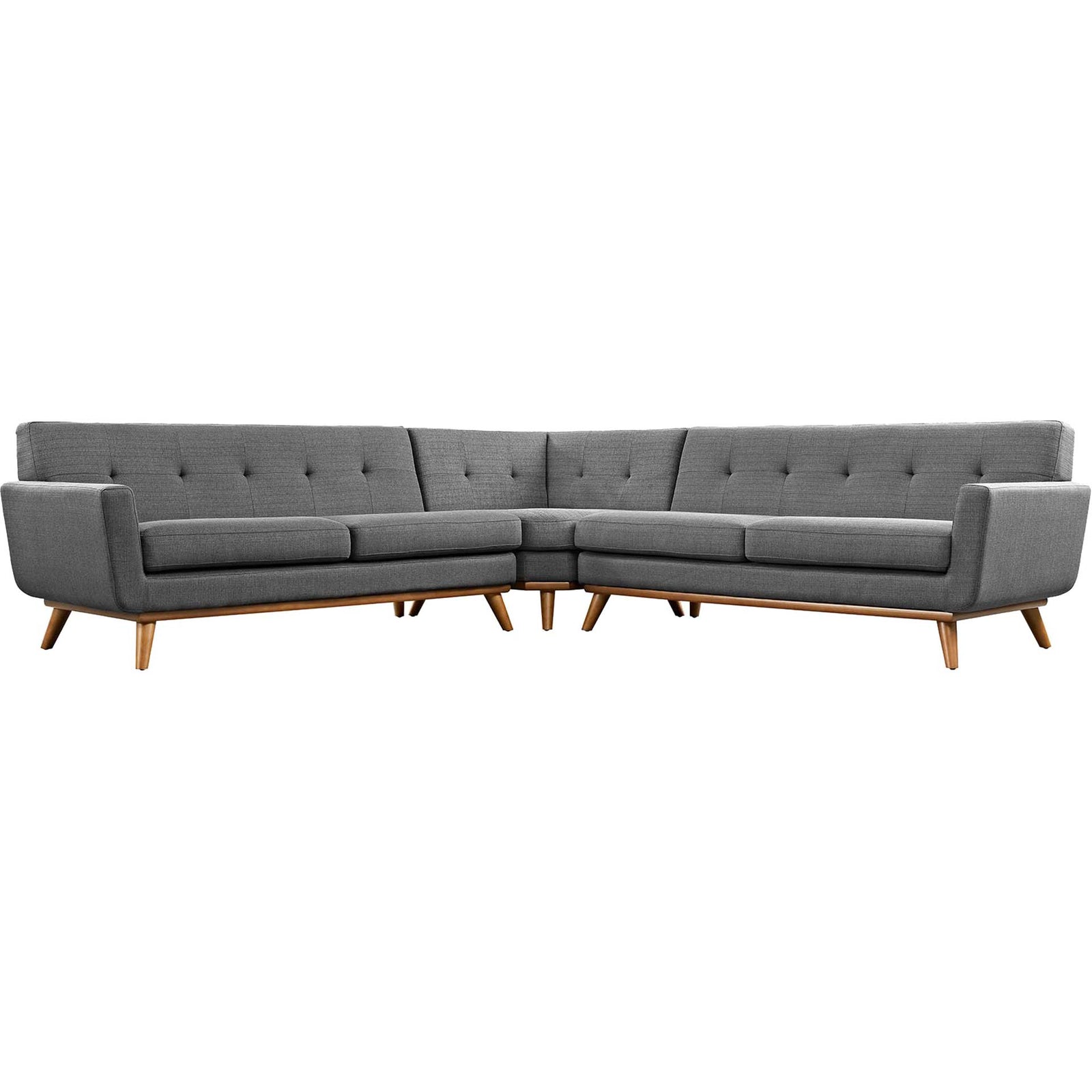 Emory Corner Sectional Sofa Gray