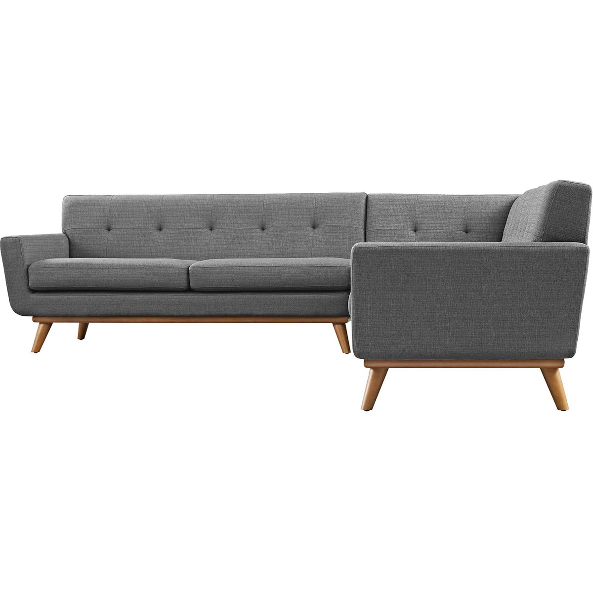 Emory Corner Sectional Sofa Gray