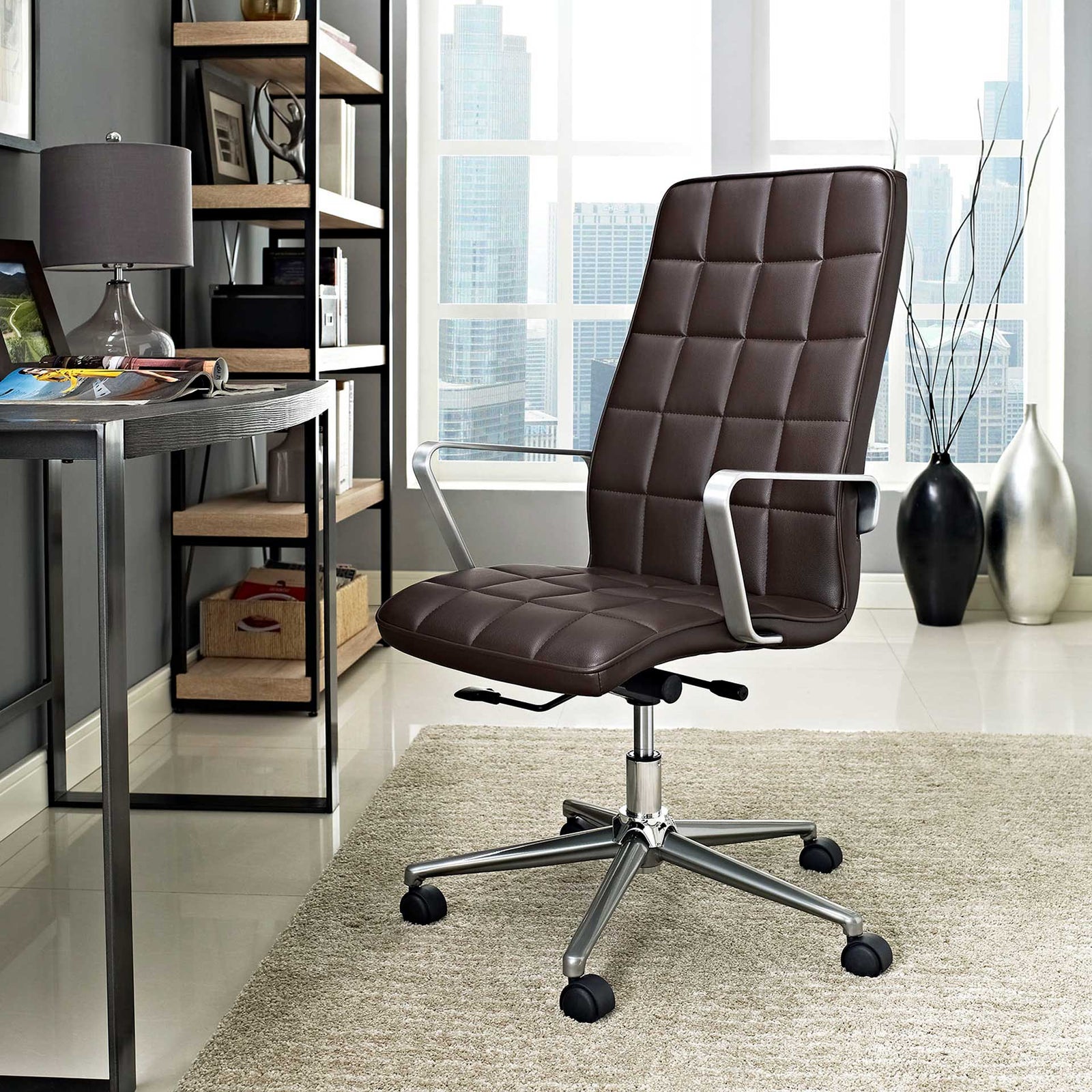 Tieton Highback Office Chair Brown
