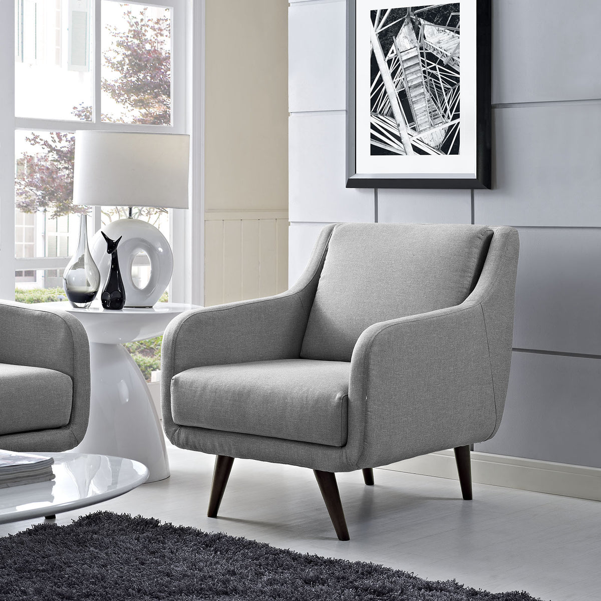 Virtue Armchair Light Gray