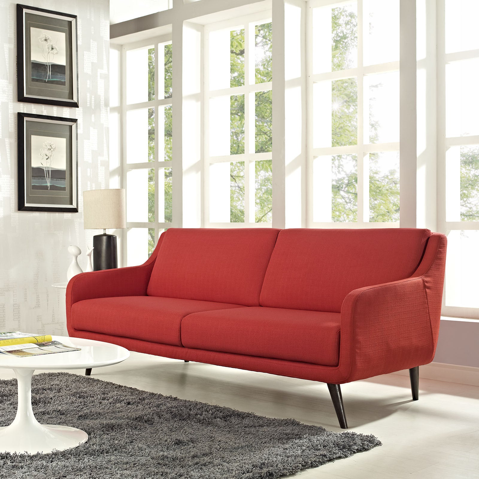 Virtue Sofa Atomic Red